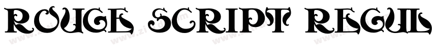 Rouge Script Regular字体转换